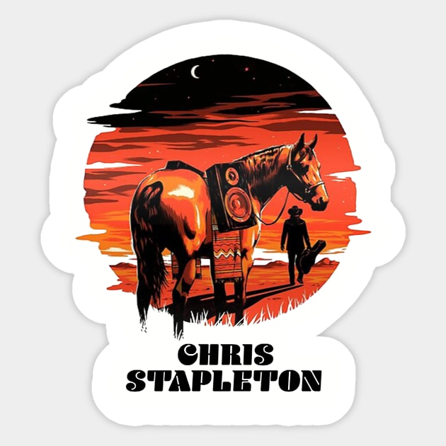 chris stapleton Album Sticker by traffordpellsgraphics